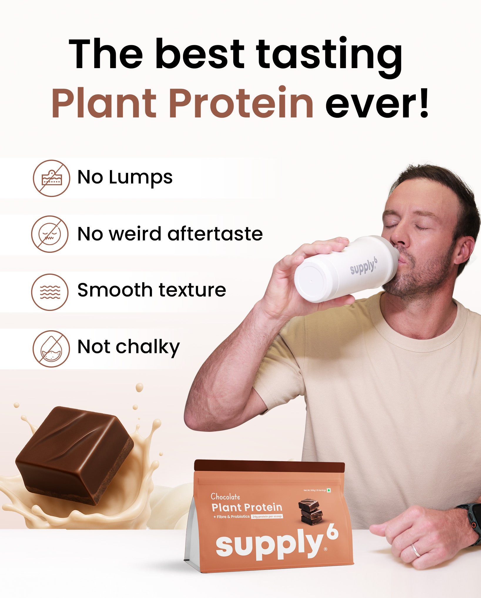 Supply6 Plant Protein - Chocolate