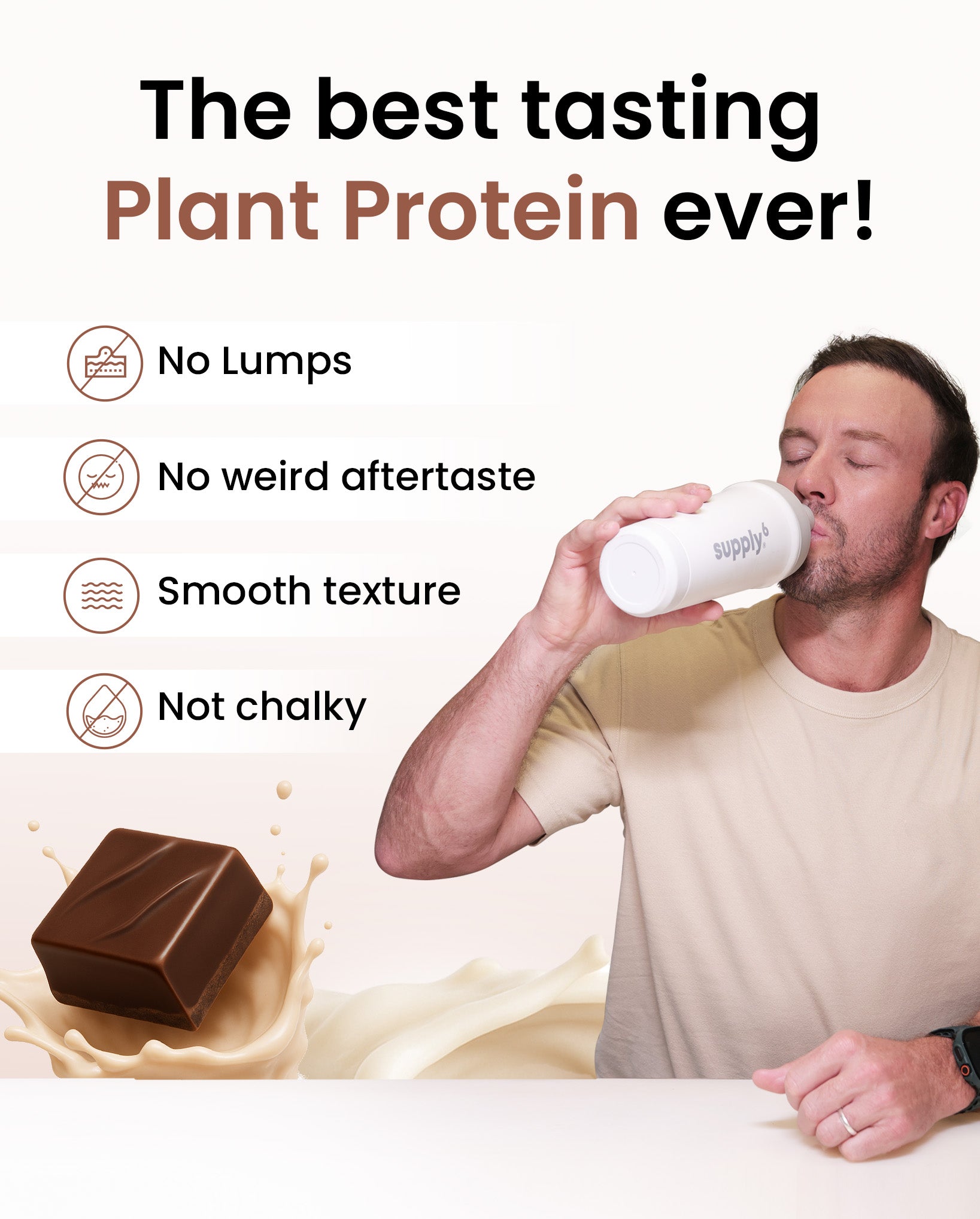 Supply6 Plant Protein - Chocolate (Travel Packs)