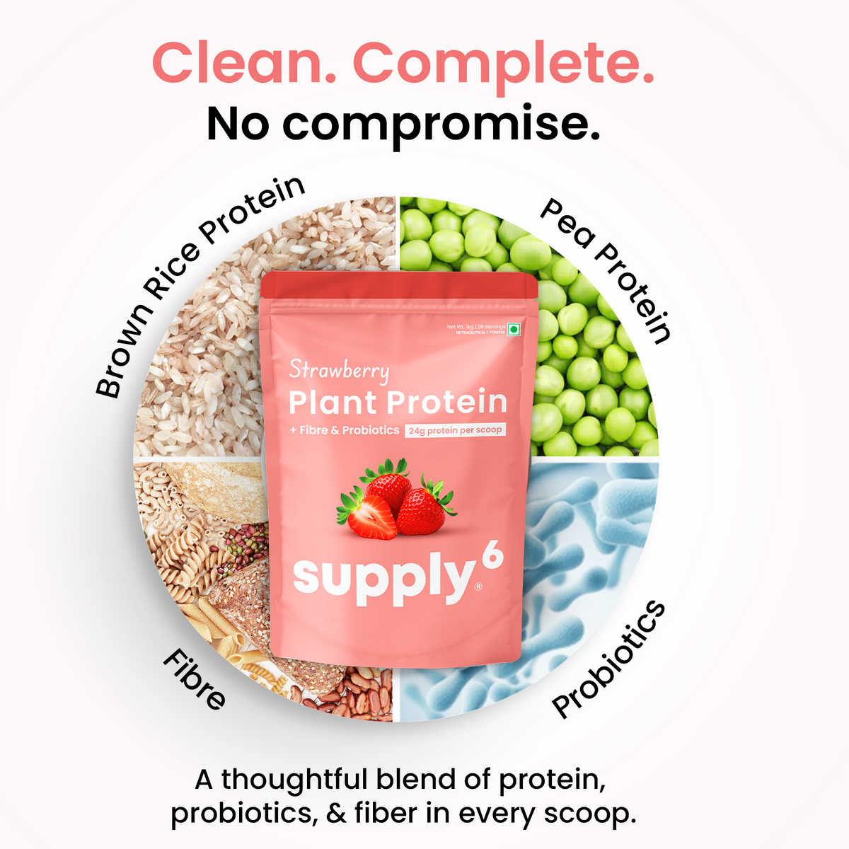 Supply6 Plant Protein - Strawberry