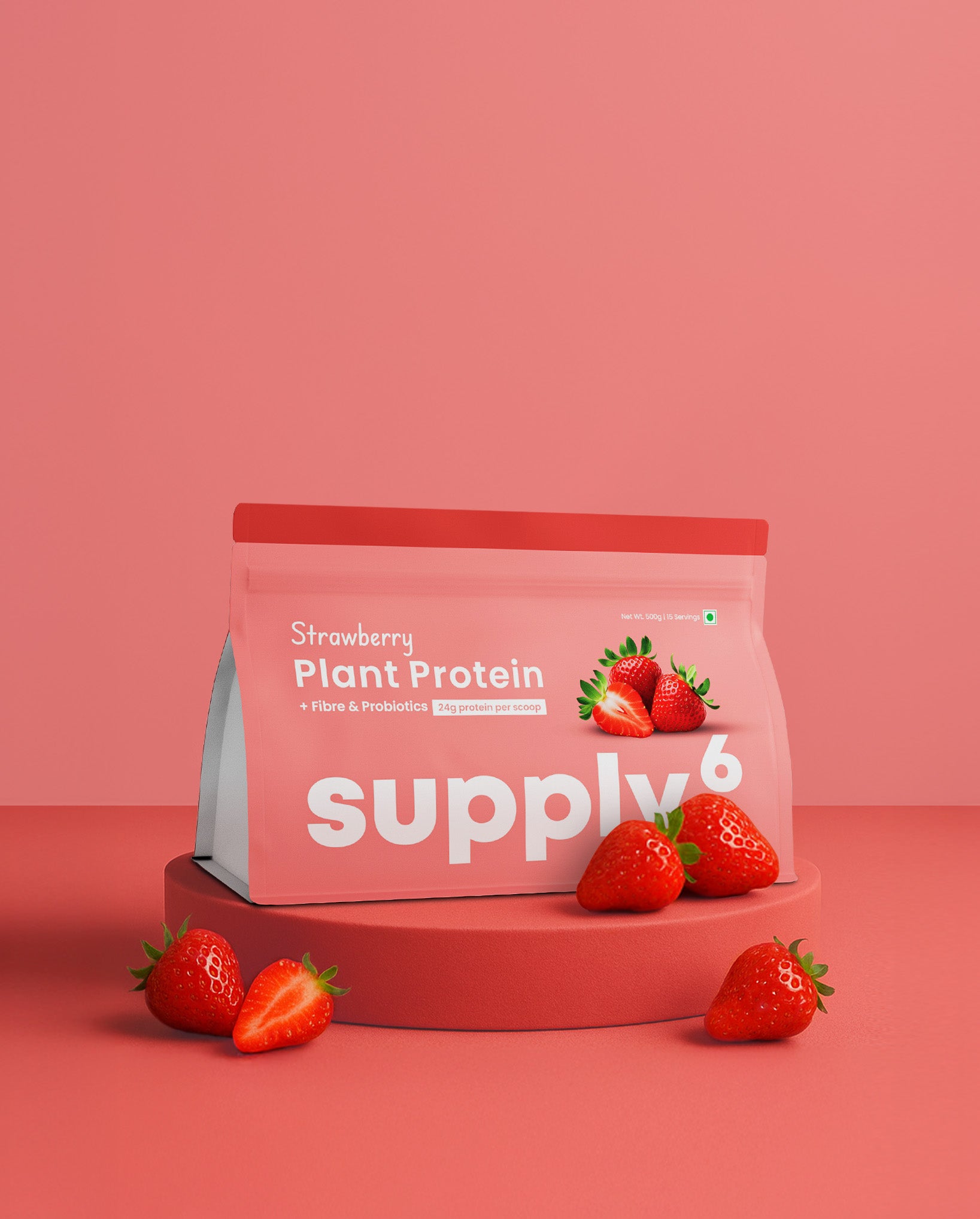Supply6 Plant Protein - Strawberry