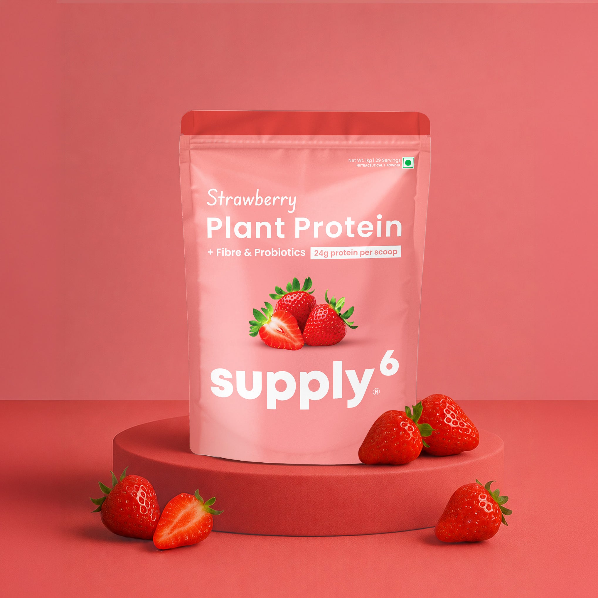 Supply6 Plant Protein - Strawberry