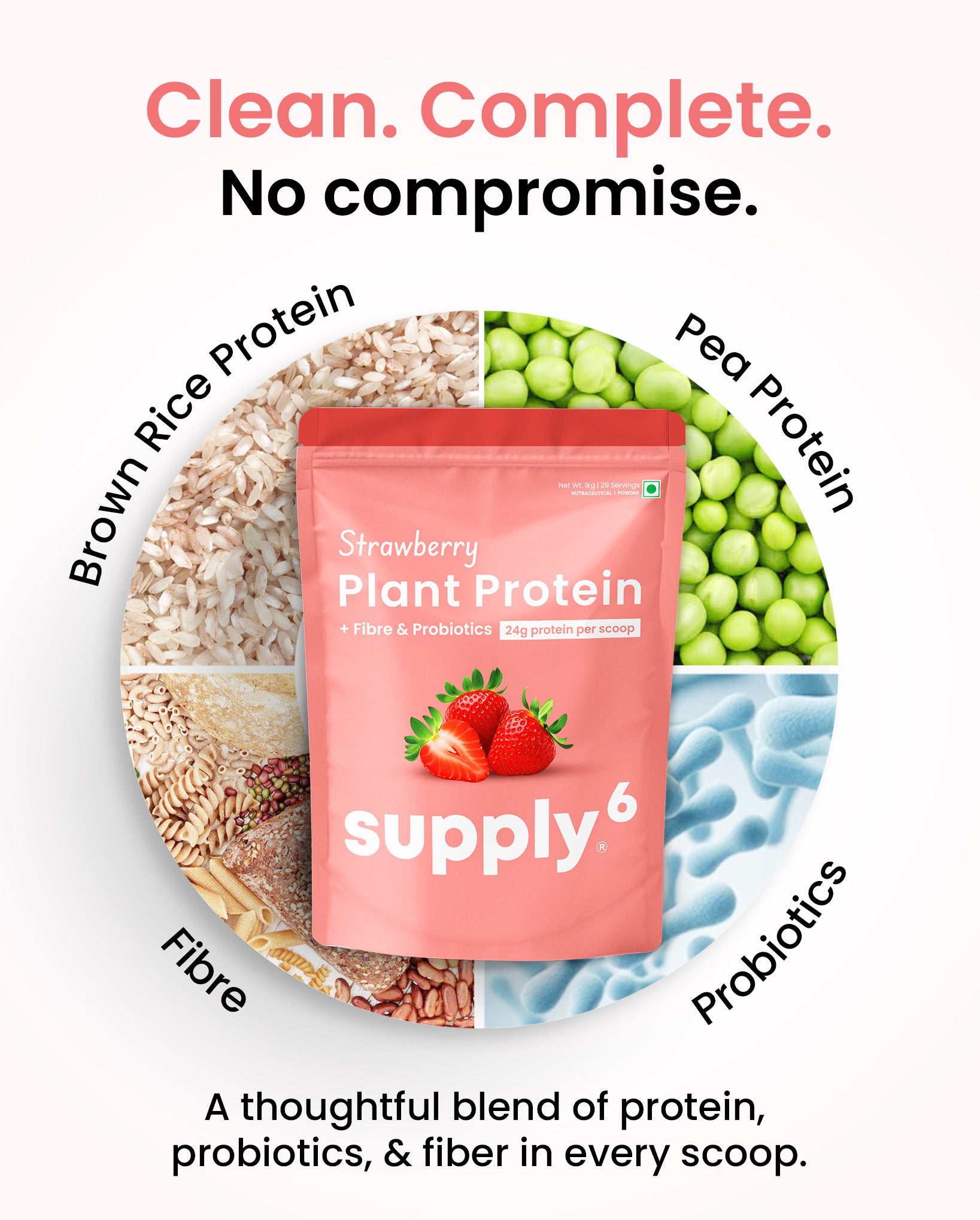 Supply6 Plant Protein - Strawberry