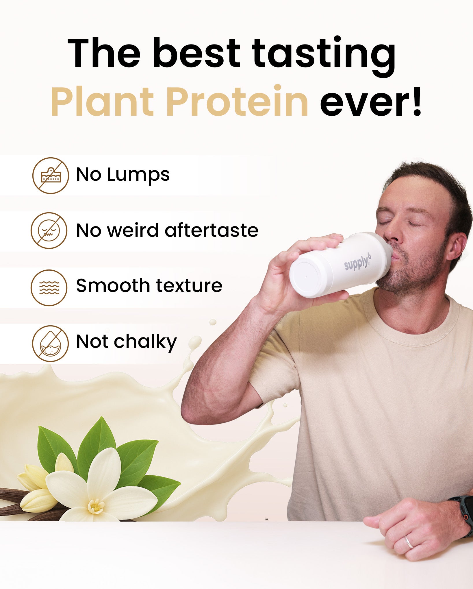 Supply6 Plant Protein - Vanilla (Travel Packs)