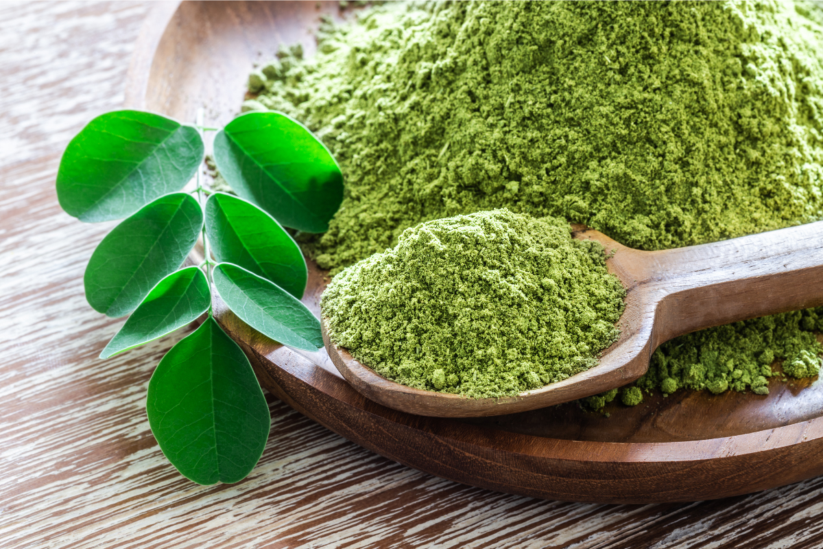 What is this wellness trio- Moringa, Triphala, Spirulina in a healthy gut recipe?