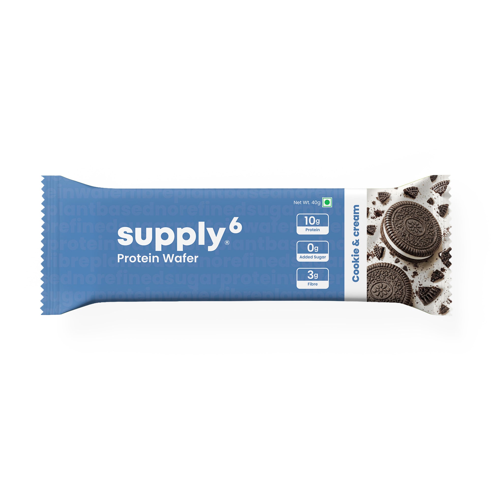 Supply6 Protein Wafer - Cookies and Cream (Pack of 1)