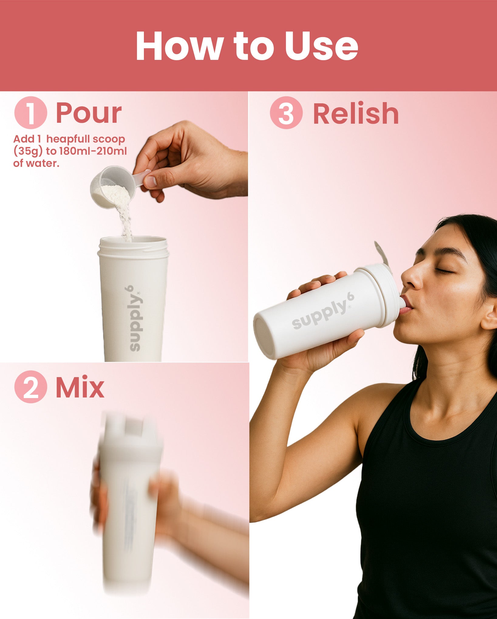 Supply6 Plant Protein - Strawberry