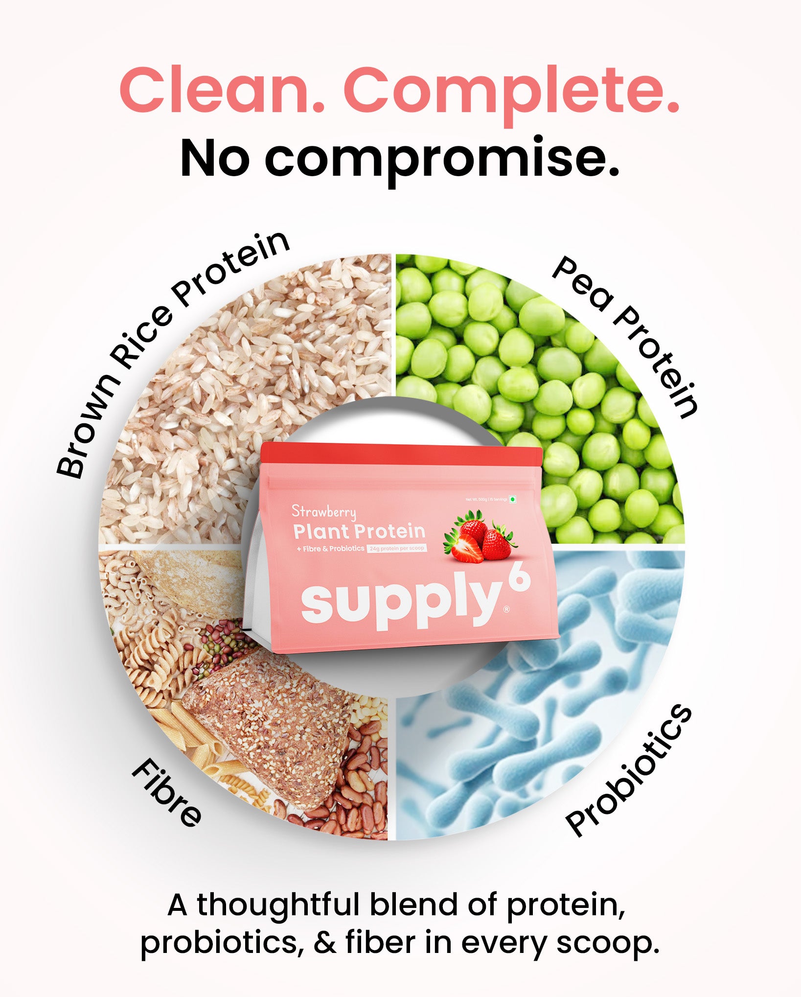 Supply6 Plant Protein - Strawberry