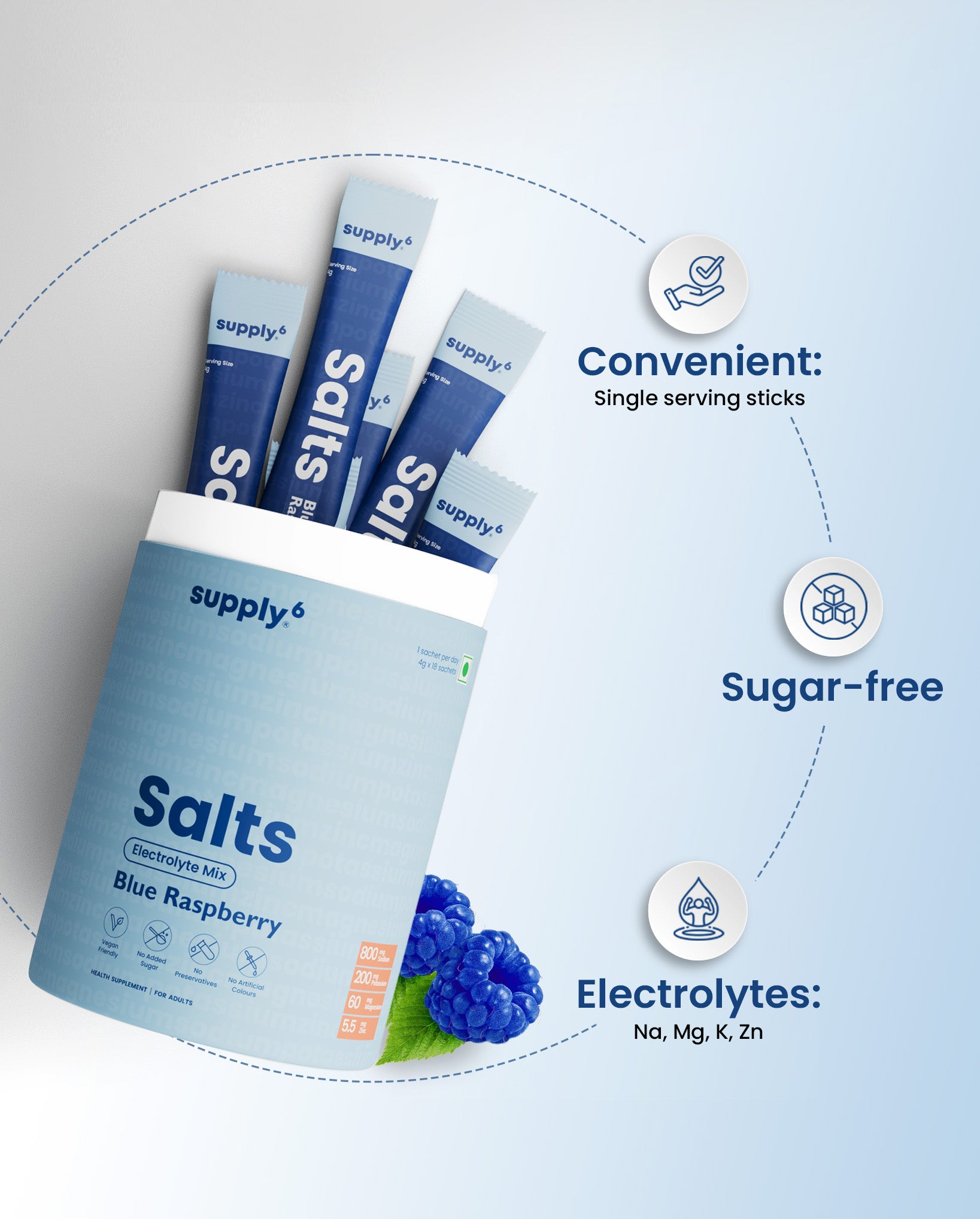 Supply6 Salts - Blue Raspberry