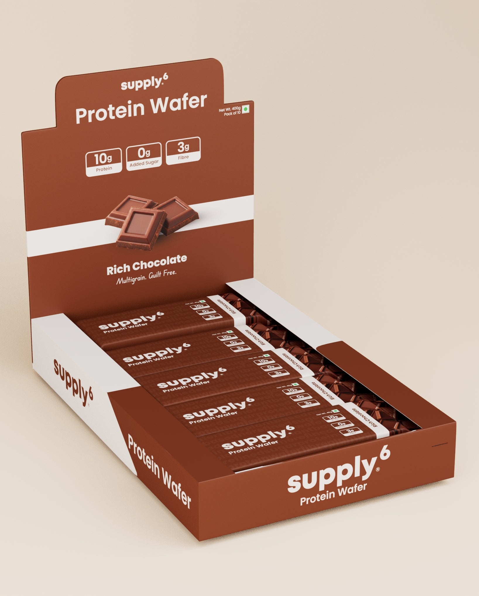 Supply6 Protein Wafer - Chocolate