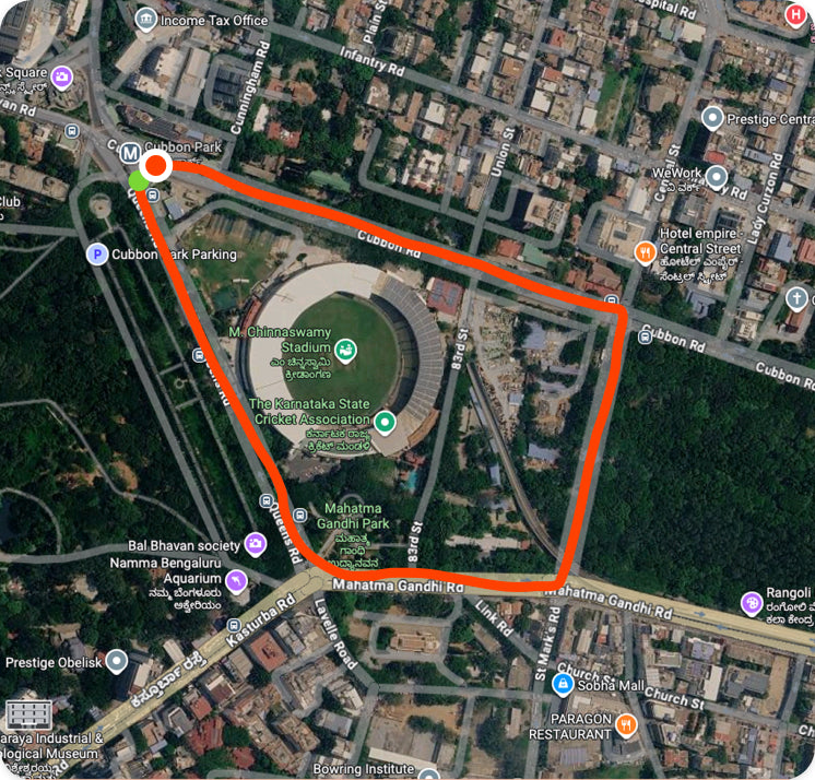 Run route map