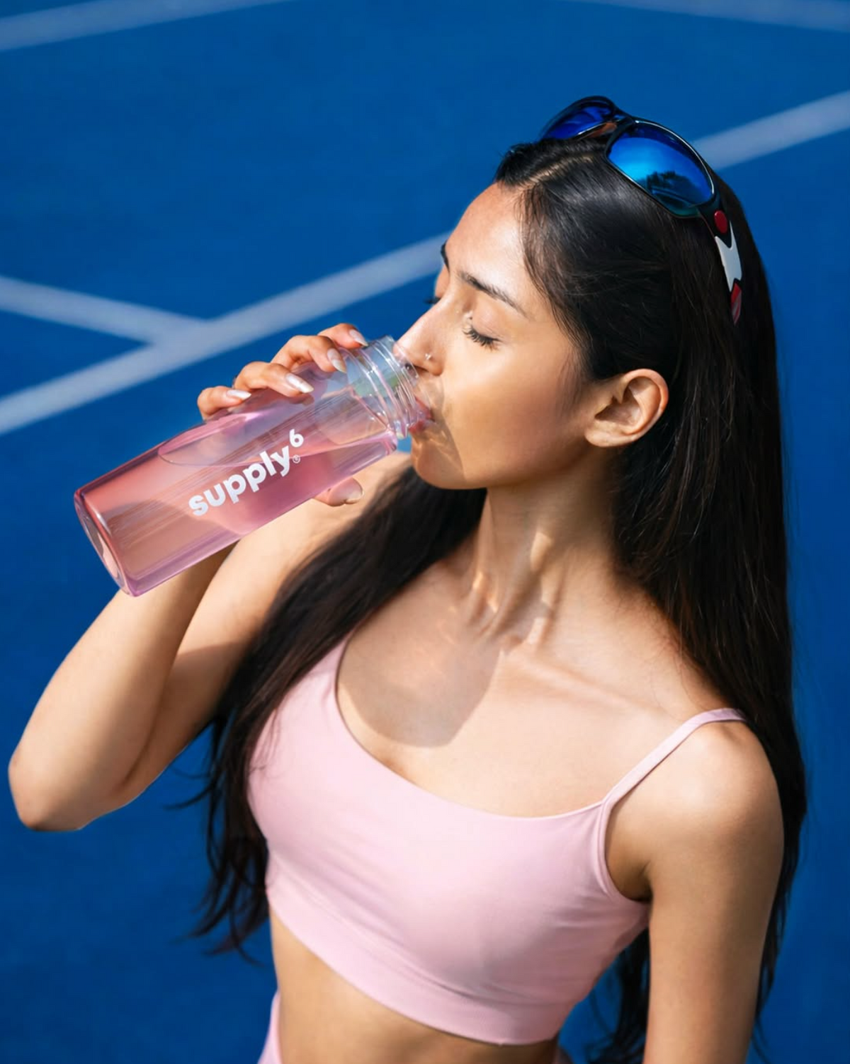Supply6 Salts woman drinking